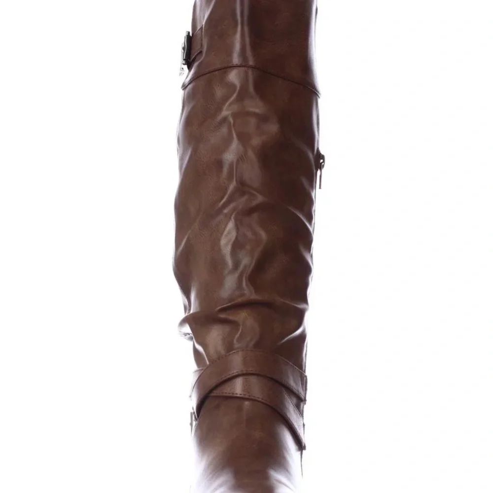 Material Girl Cresta Low Heel Knee High Boots